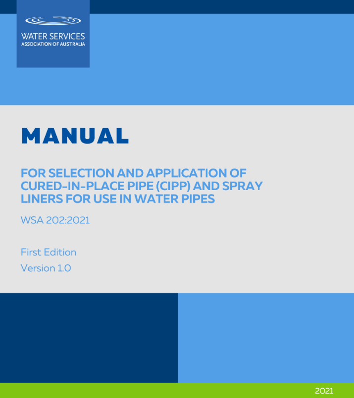 WSA 202 Cured-in-place pipe and spray liners for water pipe